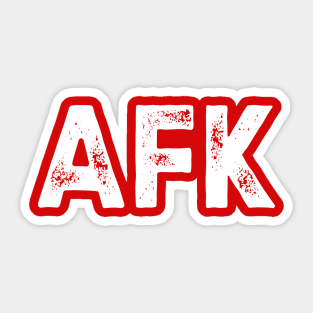 AFK Red Sticker